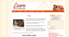 Desktop Screenshot of learnhowtomakequilts.com