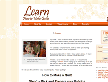 Tablet Screenshot of learnhowtomakequilts.com